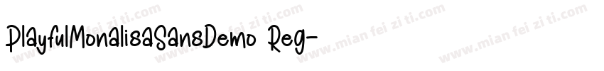 PlayfulMonalisaSansDemo Reg字体转换